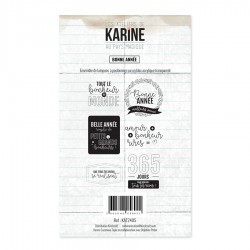 LES ATELIERS DE KARINE "AU PAYS MAGIQUE" TAMPON CLEAR BONNE ANNEE