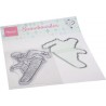 Marianne D Clear Stamp & die set SNOWBOARDER