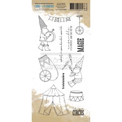 CHOU & FLOWERS TAMPONS CLEAR GNOMES LITTLE CIRCUS