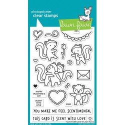 LAWN FAWN CLEAR STAMPS SCENT WITH LOVE CLEAR STAMPS