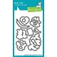 LAWN FAWN CLEAR STAMPS SCENT WITH LOVE DIES