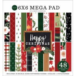 ECHO PARK PAPER HAPPY CHRISTMAS MEGA PAPER PAD 15x15cm