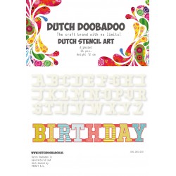 Dutch Doodaboo STENCIL ART NUMBERS 10 PIECES, HEIGHT 12 CM