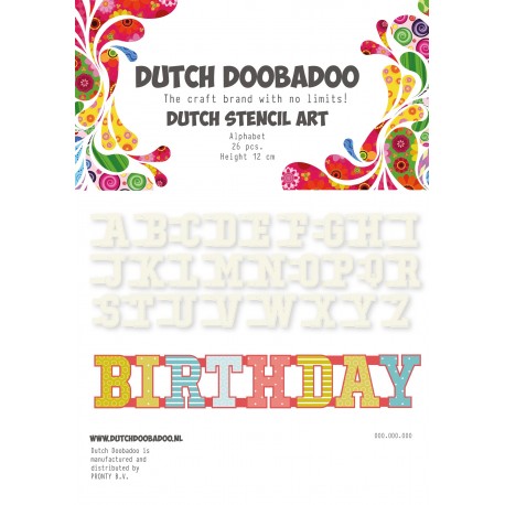 Dutch Doodaboo STENCIL ART NUMBERS