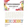 Dutch Doodaboo STENCIL ART NUMBERS 10 PIECES, HEIGHT 12 CM