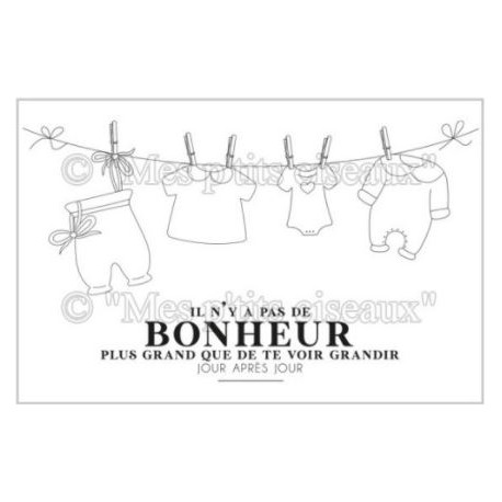 Mes P'tits Ciseaux - LITTLE CLOTHES - PITCHOUN TAMPONS CLEAR