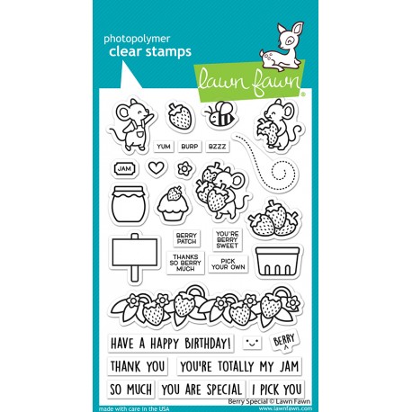 LAWN FAWN CLEAR STAMPS BERRY SPECIAL