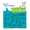 LAWN FAWN CLEAR STAMPS RUB A DUB DUB FLIP FLOP
