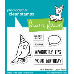 LAWN FAWN CLEAR STAMPS YEAR TWELVE