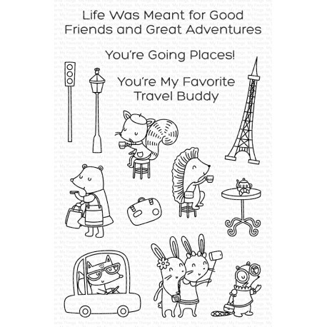 MFT CLEAR STAMPS TRAVEL BUDDIES