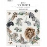 STUDIO LIGHT DIY BLOC A4 DESIGN PAPER & MOTIFS PREDECOUPE WILD AND FREE