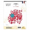 FLORILEGES DESIGN POCHOIR TRIO DE ROSES - LIBERTY