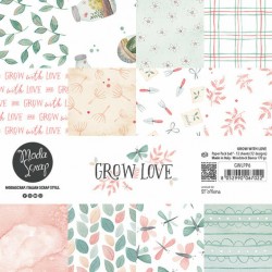MODASCRAP - PAPER PACK GROW WITH LOVE 15X15 cm