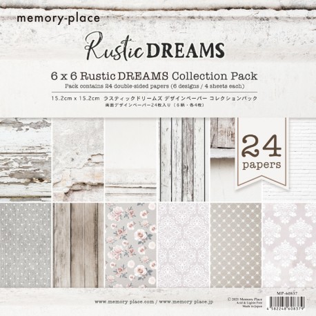 MEMORY PLACE RUSTIC DREAMS PAPER PAD 15,2 x 15,2 cm
