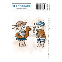 CHOU & FLOWERS EZ CLING OURSON A LA PLAGE
