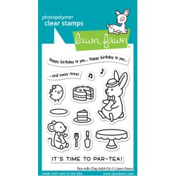 LAWN FAWN CLEAR STAMPS TEA-RRIFIC DAY ADD-ON
