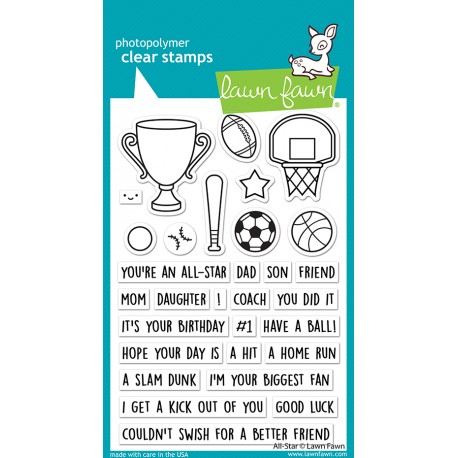 LAWN FAWN CLEAR STAMPS ALL STAR