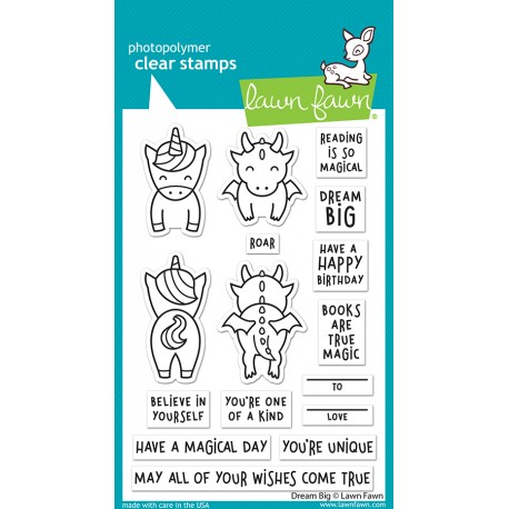 LAWN FAWN CLEAR STAMPS DREAM BIG