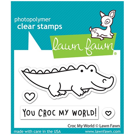 LAWN FAWN CLEAR STAMPS CROC MY WORLD