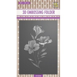 NELLIES CHOICE 3D EMBOSSING FOLDER ORCHIDEE 105x148mm