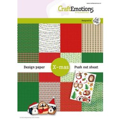 CRAFTEMOTIONS DESIGN PAPER Hedgy AND GUINEA PIG - BLOC