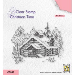 Nellie‘s Choice Clear Stamp - Christmas time Winter scene