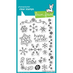 LAWN FAWN CLEAR STAMPS FROSTIES (SNOWFLAKES)