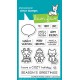LAWN FAWN CLEAR STAMPS SAY WHAT ? HOLIDAY CRITTERS