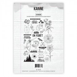 LES ATELIERS DE KARINE "NUDE AND WILD" Tampon Clear EN BALADE A4