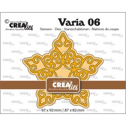 Crealies VARIA 06 CURLY STAR SNOWFLAKE
