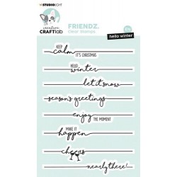 Studio Light CREATIVE CRAFTLAB CLEAR STAMPS hello winter