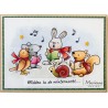 Marianne D Clear Stamp & die set ELINE'S ANIMALS SINGING