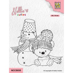 NELLIES CHOICE CLEARSTAMP CUTIES WINTER FRIENDS