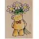 PENNY BLACK WOOD Stamps - Flower Bear
