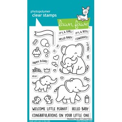 LAWN FAWN CLEAR STAMPS ELEPHANT PARADE