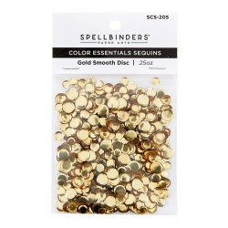 SPELLBINDERS GOLD SMOOTH DISCS SEQUINS