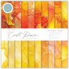 CRAFT CONSORTIUM INK DROPS sunset PAPER PAD 15 x 15cm