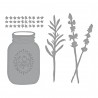 SPELLBINDERS MASON JAR AND LAVENDER ETCHED DIES