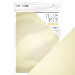 Tonic Studios CRAFT PERFECT PEARLED GOLD A4 VELLUM PAPER