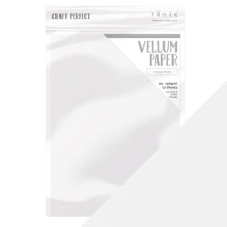 Tonic Studios CRAFT PERFECT VINTAGE WHITE A4 VELLUM PAPER