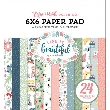 ECHO PARK PAPER LIFE IS BEAUTIFUL 6x6 Paper Pad 15x15cm