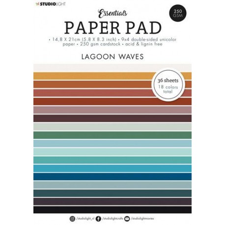Studio Light Paper pad Essentials LAGOON WAVES 89