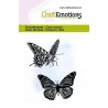 CRAFTEMOTIONS Clear Stamps BUTTERFLIES 2
