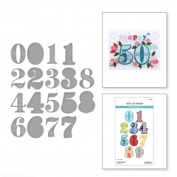SPELLBINDERS STITCHED NUMBERS ETCHED DIES