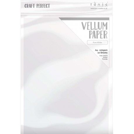 Tonic Studios CRAFT PERFECT PURE WHITE A4 VELLUM PAPER