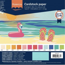 Florence • Cardstock Paper Smooth 30,5x30,5cm 12x5 Summer
