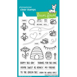LAWN FAWN CLEAR STAMPS - HIVE FIVE