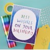 SPELLBINDERS Best Wishes on Your Birthday Glimmer Hot Foil Plate