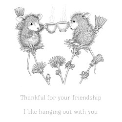 SPELLBINDERS - HOUSE MOUSE TEA FOR TWO CLING STAMP