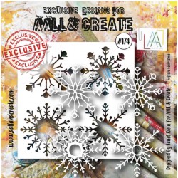 AALL AND CREATE STENCIL - 174 FESTIVE FOURSOME